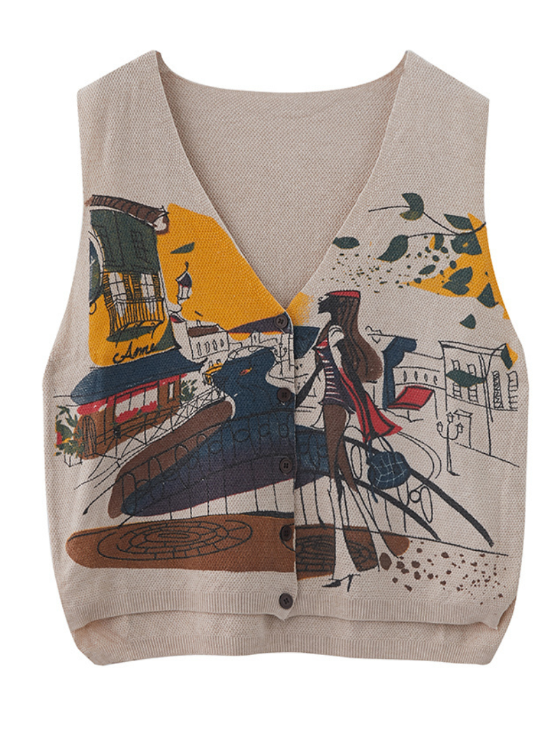 Women's Print Sweater