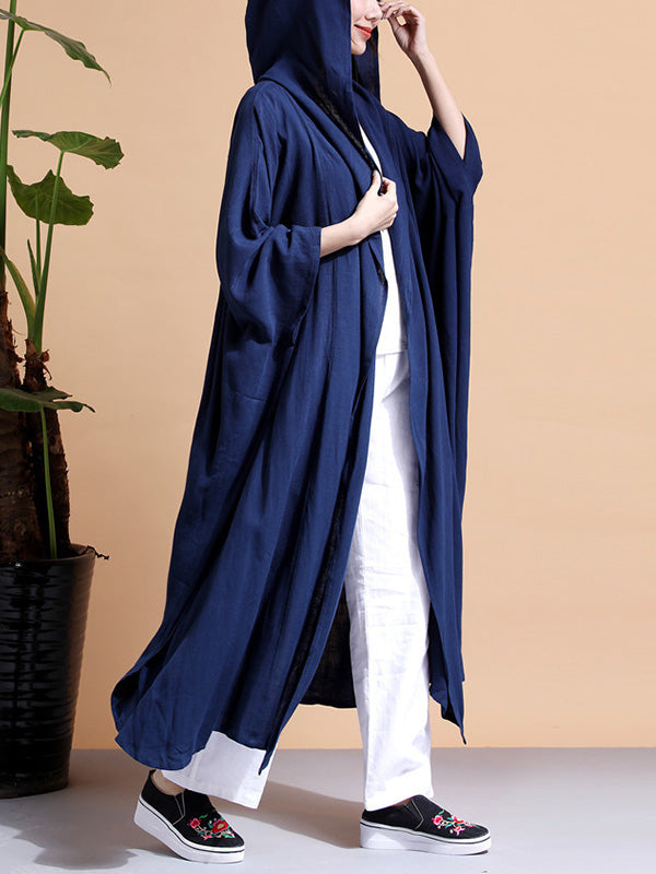 Batwing-Sheeves Cape Coat
