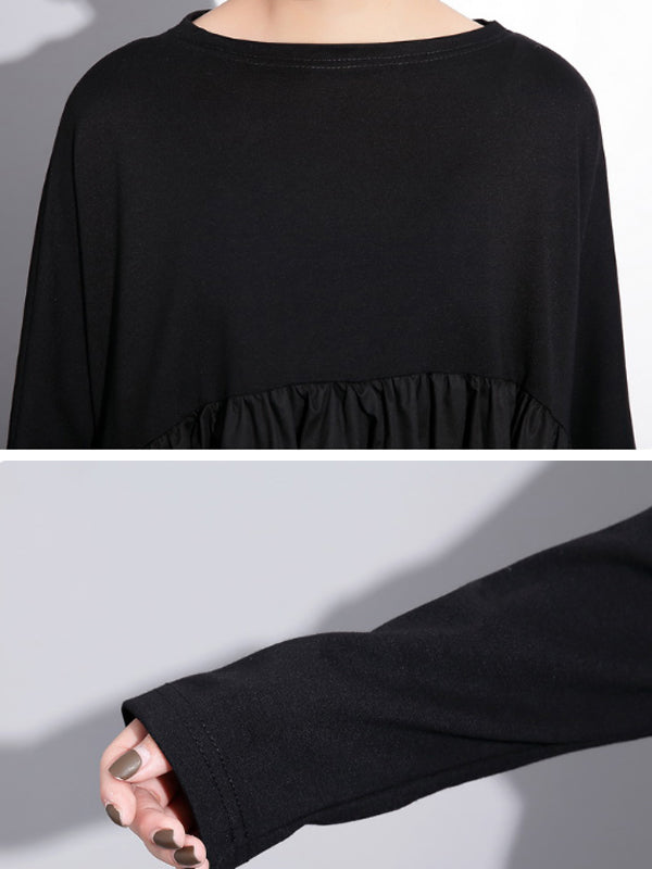 Robe de smock à peplum d'attitude rare