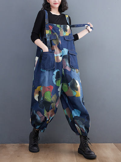 Women's Blue Overalls