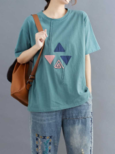 Evatrends Cotton Linen Top, Summer wear, Short sleeves, Plain top, Round Neck, T-shirt Top, Top Wear With Jeans pant or Trouser