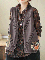 Saturday Night Patch algodão Cardigan de suéter de malha de algodão