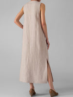Chic Button Front Women's Maxi Dress | Eva Trends