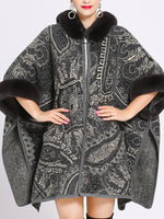 Cardigan de capa de tamanho alto e macio amável