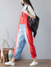 Dungarees cotton denim,  Trousers, vintage retro style overall, Adjustable Straps