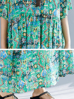 Vestido de Smock Green Light