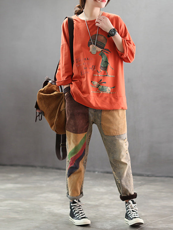 Eva Trends Jodie Stylish Vintage Cartoon Women's Top