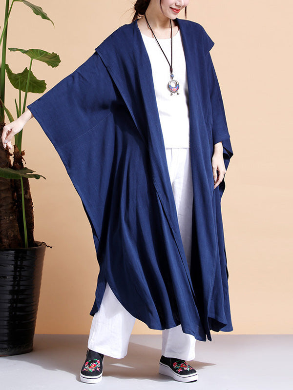 Batwing-Sheeves Cape Coat