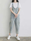 Dungarees cotton denim ripped jeans ,vintage retro style overall, Adjustable straps, Ripped