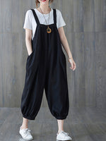 Dungarees cotton denim ripped jeans floral vintage retro style overall