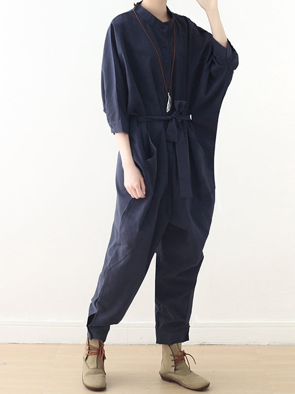 Navy Blue Women's Dungarees