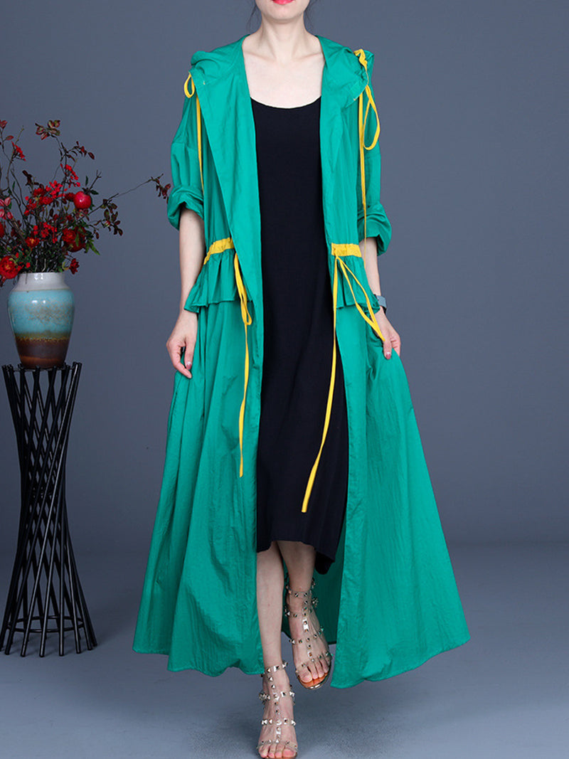 Durou o vestido com tanta capuz