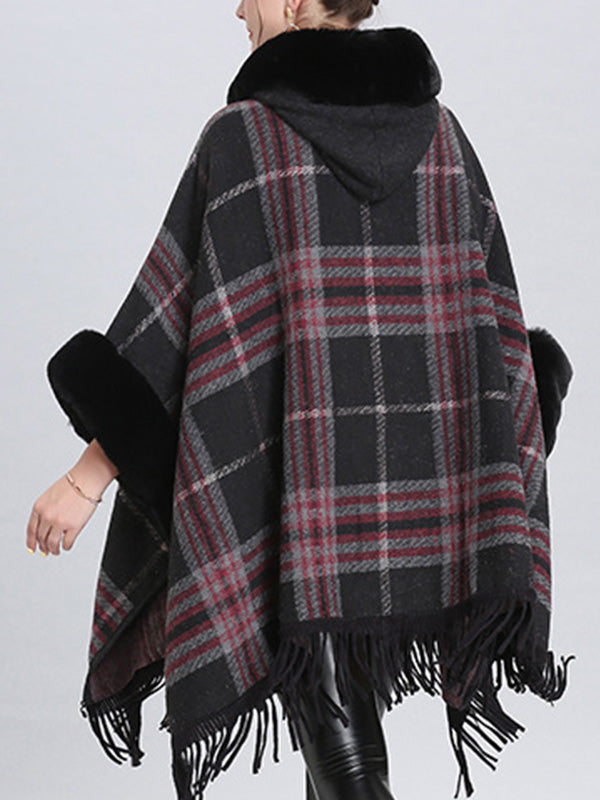 Frontière extravagante Border Flully Neck Cape Cardigan