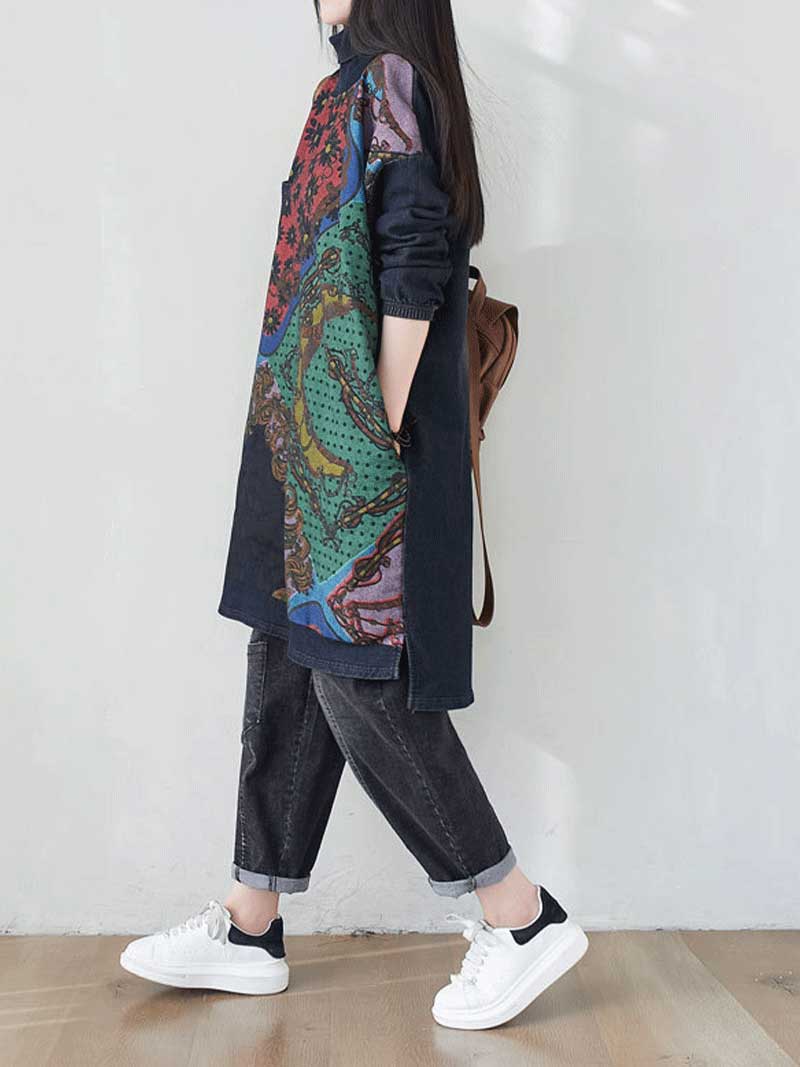 Side Pocket Women's Sweater Dress