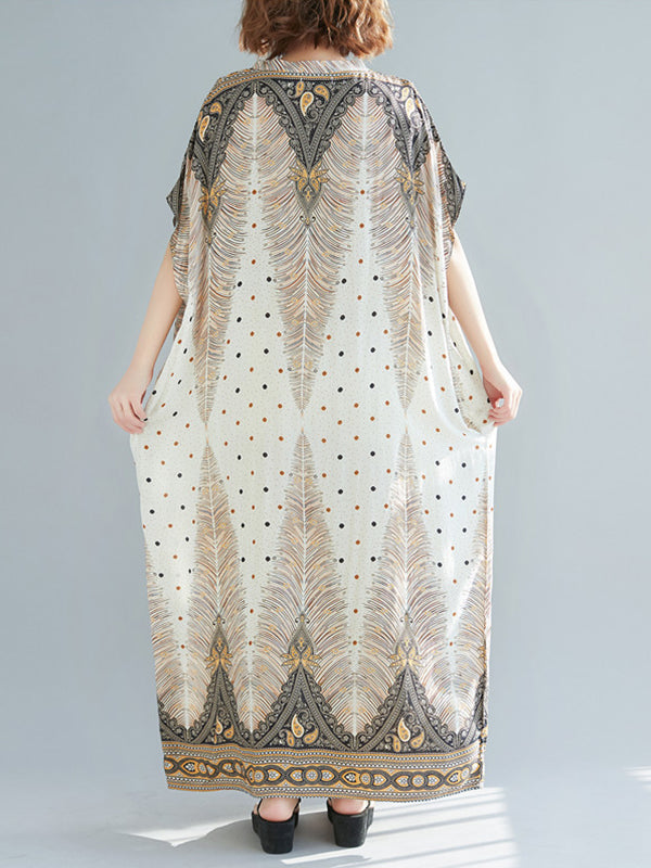 Robe de Kaftan Sprout Rhombus