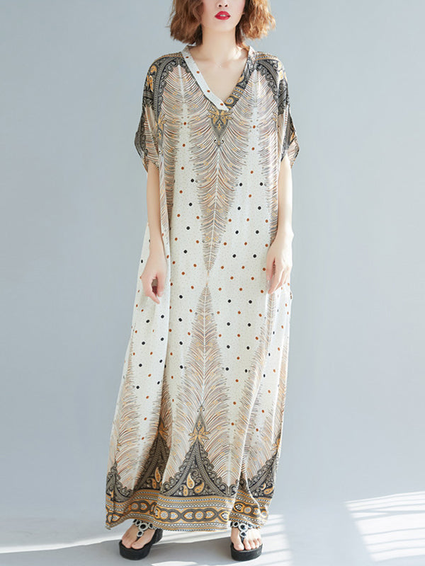 Robe de Kaftan Sprout Rhombus
